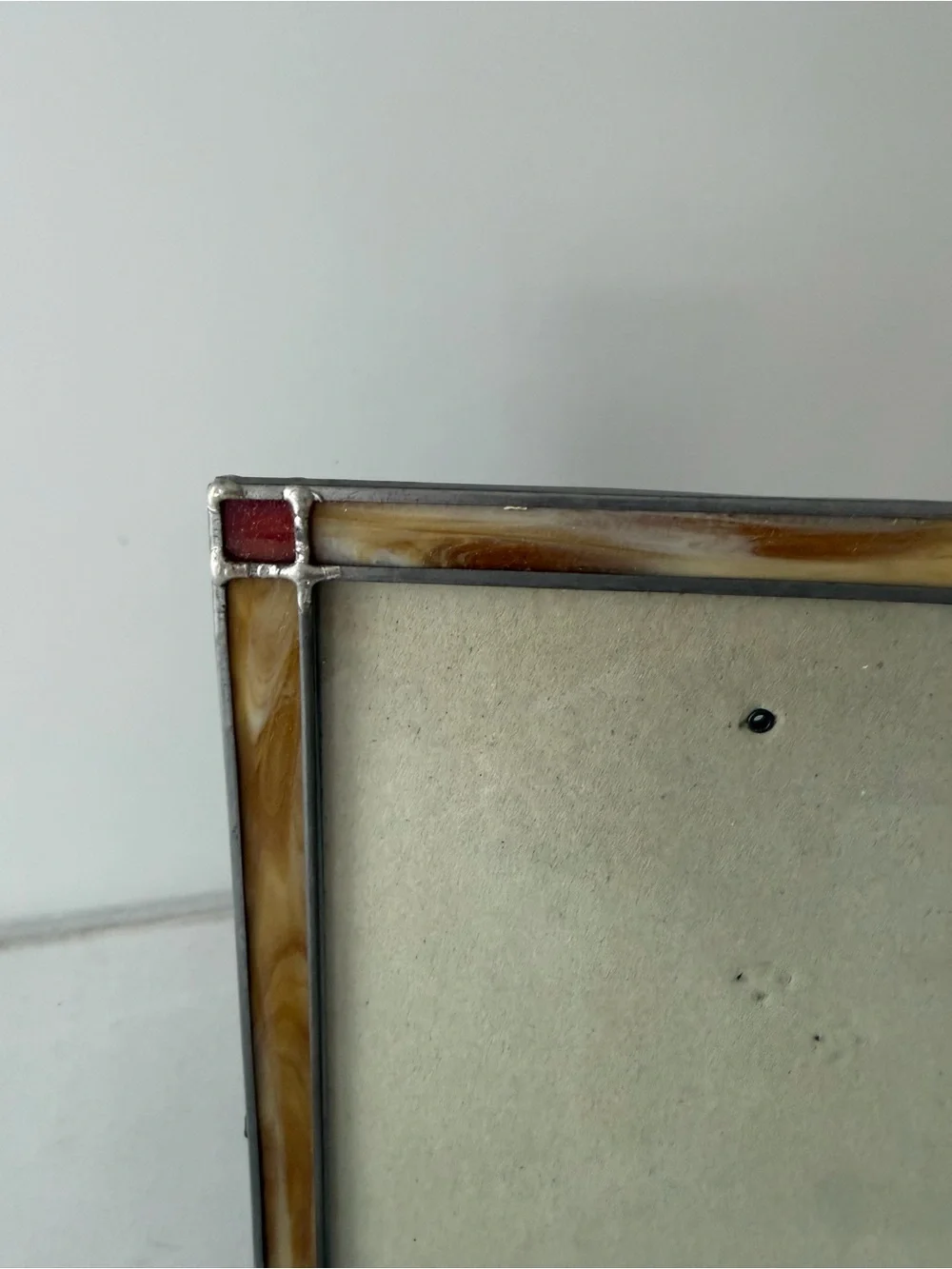 Vintage Fetco 5x7 Leaded Stained Glass Photo 1980’s